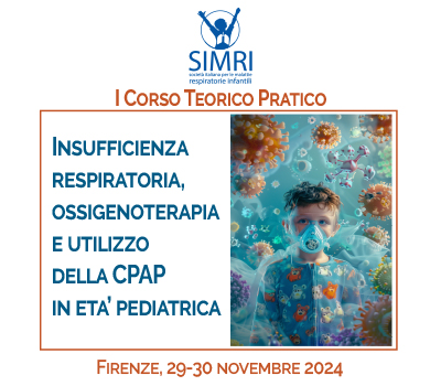 BANDO DI CONCORSO PER L’ASSEGNAZIONE DI 5 CONTRIBUTI FORMATIVI SIMRI AL CORSO “INSUFFICIENZA RESPIRATORIA CRONICA E VENTILAZIONE A LUNGO TERMINE IN ETA’ PEDIATRICA” – Firenze, 29-30 novembre 2024