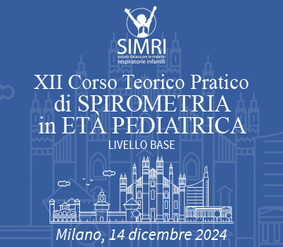 BANDO DI CONCORSO PER L’ASSEGNAZIONE DI NR. 5 (CINQUE) CONTRIBUTI FORMATIVI SIMRI PER LA PARTECIPAZIONE AL  “XII CORSO TEORICO PRATICO DI SPIROMETRIA  IN ETÀ PEDIATRICA (LIVELLO BASE)” MILANO, 14 DICEMBRE 2024